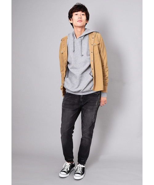 JERZEES(ジャージーズ)の「VIBGYOR Select/ JERZEESパーカー(パーカー・メンズ・ホワイト/ブラック/ネイビー/杢グレー・SMALL/MEDIUM/LARGE/X-LARGE)」の11枚目の写真