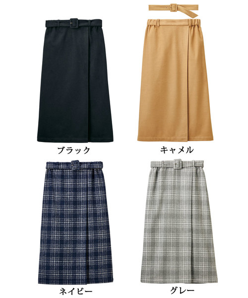GeeRA(ジーラ)の「ベルト付起毛タイトスカート(スカート・レディース・ブラック/ネイビー/グレー/キャメル・MEDIUM/LARGE/X-LARGE/SMALL)」の7枚目の写真