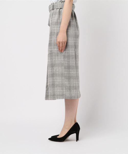 GeeRA(ジーラ)の「ベルト付起毛タイトスカート(スカート・レディース・ブラック/ネイビー/グレー/キャメル・MEDIUM/LARGE/X-LARGE/SMALL)」の5枚目の写真