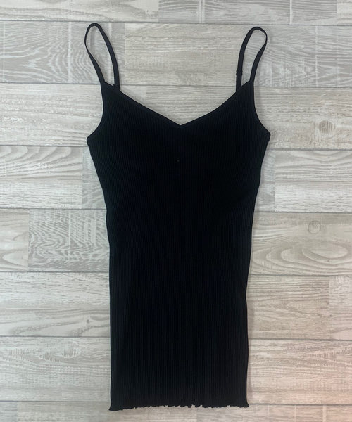 Munich(ミューニック)の「【Munich定番】シームレスコットンリブカップ付きキャミソール(Tシャツ/カットソー・レディース・ホワイト/ブラック/グレー/カーキ/ピンク/キャメル・FREE)」の1枚目の写真