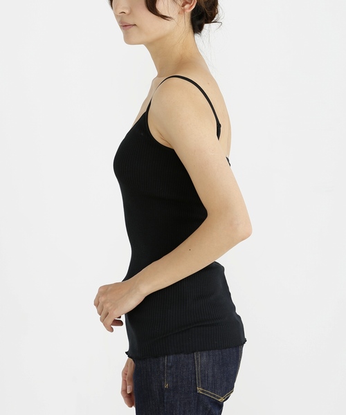 Munich(ミューニック)の「【Munich定番】シームレスコットンリブカップ付きキャミソール(Tシャツ/カットソー・レディース・ホワイト/ブラック/グレー/カーキ/ピンク/キャメル・FREE)」の19枚目の写真