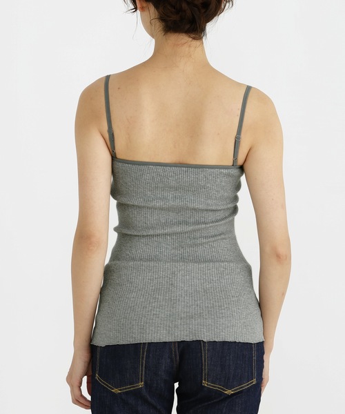 Munich(ミューニック)の「【Munich定番】シームレスコットンリブカップ付きキャミソール(Tシャツ/カットソー・レディース・ホワイト/ブラック/グレー/カーキ/ピンク/キャメル・FREE)」の22枚目の写真