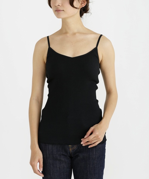 Munich(ミューニック)の「【Munich定番】シームレスコットンリブカップ付きキャミソール(Tシャツ/カットソー・レディース・ホワイト/ブラック/グレー/カーキ/ピンク/キャメル・FREE)」の20枚目の写真