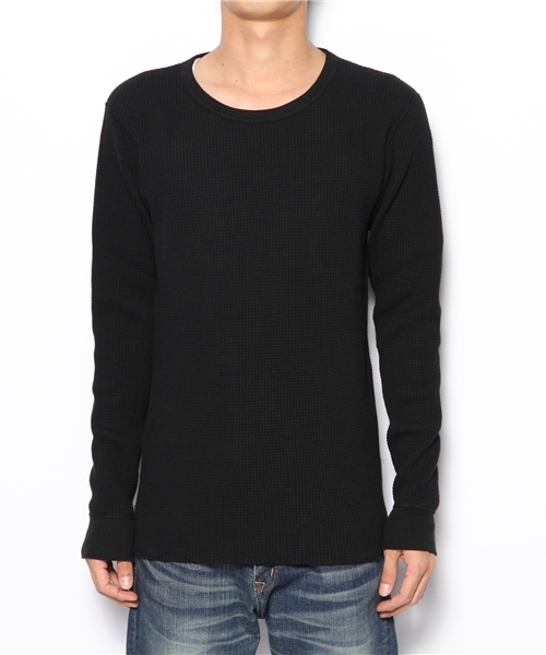 BEAMS（ビームス）の「□BEAMS / ワッフル CREW TEE（Tシャツ/カットソー・メンズ・オフホワイト/ブラック系その他/ブラック/オリーブ・SMALL/MEDIUM/LARGE）」の10枚目の写真