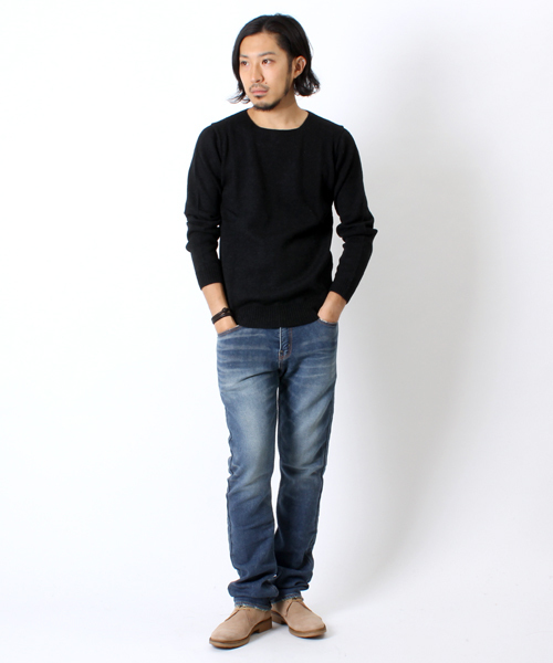 BEAMS（ビームス）の「□BEAMS / ワッフル CREW TEE（Tシャツ/カットソー・メンズ・オフホワイト/ブラック系その他/ブラック/オリーブ・SMALL/MEDIUM/LARGE）」の16枚目の写真