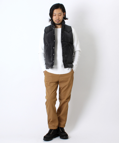 BEAMS（ビームス）の「□BEAMS / ワッフル CREW TEE（Tシャツ/カットソー・メンズ・オフホワイト/ブラック系その他/ブラック/オリーブ・SMALL/MEDIUM/LARGE）」の18枚目の写真