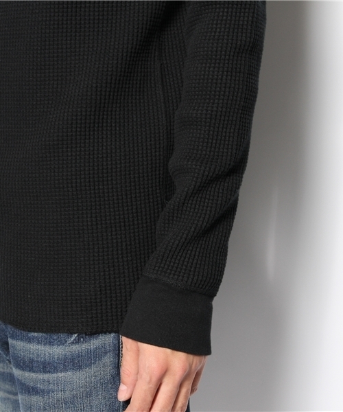 BEAMS（ビームス）の「□BEAMS / ワッフル CREW TEE（Tシャツ/カットソー・メンズ・オフホワイト/ブラック系その他/ブラック/オリーブ・SMALL/MEDIUM/LARGE）」の8枚目の写真