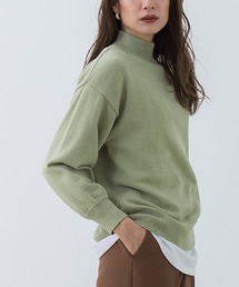 もっちりカシミアタッチボリュームスリーブニット