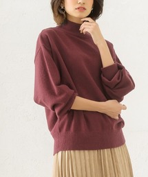 もっちりカシミアタッチボリュームスリーブニット