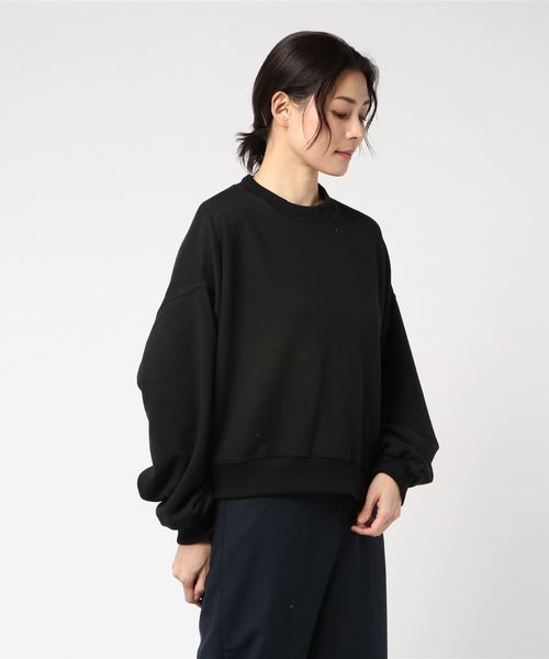 WEGO（ウィゴー）の「WEGO/デイリーショートスウェット（スウェット・レディース・ホワイト/ブラック/ベージュ/ピンク/杢グレー・FREE）」の19枚目の写真