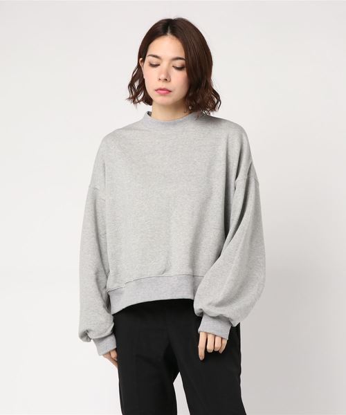 WEGO（ウィゴー）の「WEGO/デイリーショートスウェット（スウェット・レディース・ホワイト/ブラック/ベージュ/ピンク/杢グレー・FREE）」の11枚目の写真