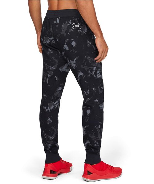 UNDER ARMOUR(アンダーアーマー)の「メンズバスケットボールロングパンツ / ベースライングラフィックフリースパンツ(スウェットパンツ・メンズ・ブラック×ホワイト/ライトグレー・LG/3XL/SM/XL/MD)」の7枚目の写真