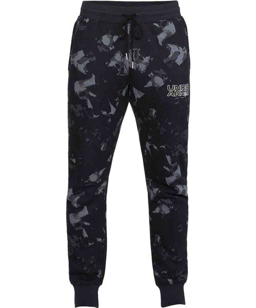 UNDER ARMOUR(アンダーアーマー)の「メンズバスケットボールロングパンツ / ベースライングラフィックフリースパンツ(スウェットパンツ・メンズ・ブラック×ホワイト/ライトグレー・LG/3XL/SM/XL/MD)」の10枚目の写真