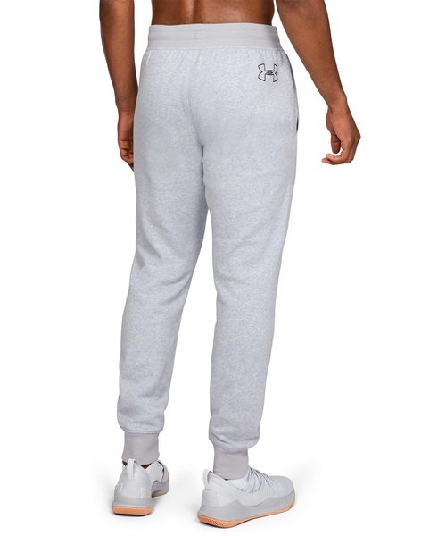 UNDER ARMOUR(アンダーアーマー)の「メンズバスケットボールロングパンツ / ベースライングラフィックフリースパンツ(スウェットパンツ・メンズ・ブラック×ホワイト/ライトグレー・LG/3XL/SM/XL/MD)」の12枚目の写真