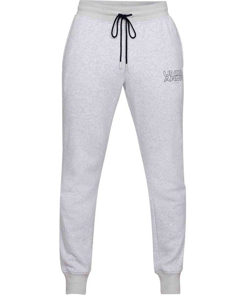 UNDER ARMOUR(アンダーアーマー)の「メンズバスケットボールロングパンツ / ベースライングラフィックフリースパンツ(スウェットパンツ・メンズ・ブラック×ホワイト/ライトグレー・LG/3XL/SM/XL/MD)」の15枚目の写真