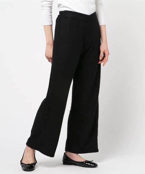 STYLEBLOCK（スタイルブロック）の「アルマニ起毛ワイドパンツ（その他パンツ・レディース・カーキ/オレンジ/ブラック・FREE）」の2枚目の写真