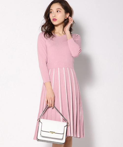 セール 手洗い可能 柄編みニットワンピース ワンピース Queens Court クイーンズコート のファッション通販 Zozotown