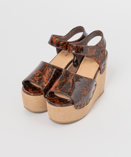 one after another NICE CLAUP（ワンアフターアナザーナイスクラップ）の「厚底ヒールサンダル（サンダル・レディース・ブラック/ブラウン/ゴールド・SMALL/MEDIUM/LARGE）」の6枚目の写真