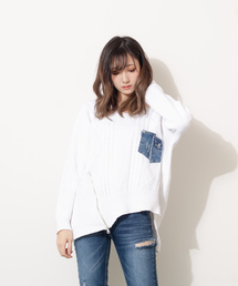 Roger&Raw/ケーブルアシメポケ付P/O