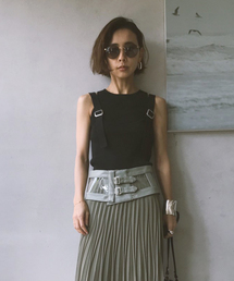 MEDI OVERLAP AND PEEK KNIT