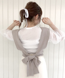 archives | ニットビスチェ&袖ボリュームシャツセット(シャツ/ブラウス)