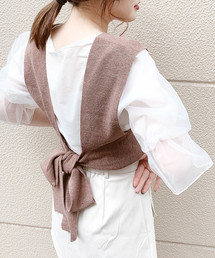 archives | ニットビスチェ&袖ボリュームシャツセット(シャツ/ブラウス)