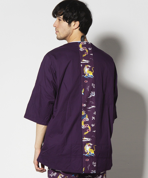 VIRGOwearworks（ヴァルゴウェアワークス）の「VGW 【TOY BOX】 BALLOON JKT（ノーカラージャケット・メンズ・ブラック/ベージュ/パープル・2/3/4）」の10枚目の写真