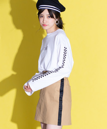 WEGO | WEGO/サイドラインツイルタイトミニスカート(スカート)
