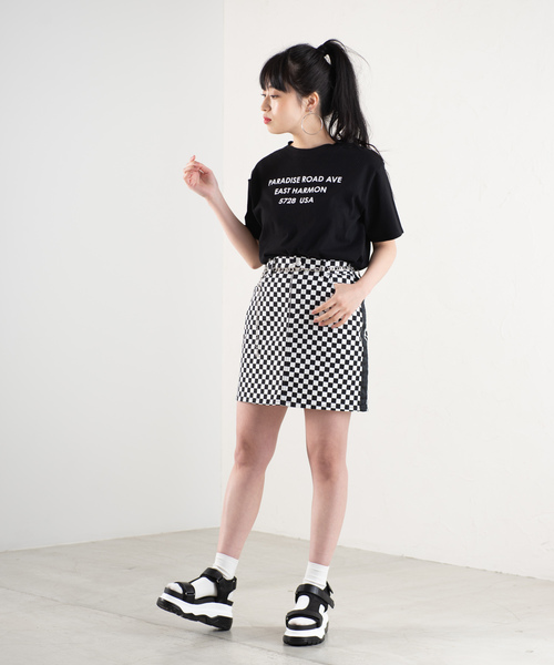 WEGO（ウィゴー）の「WEGO/サイドラインツイルタイトミニスカート（スカート・レディース・ベージュ/その他1/ブラック系その他2・FREE）」の15枚目の写真