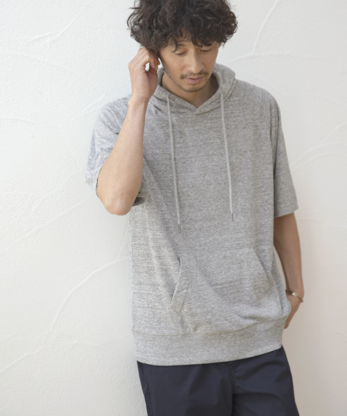 GLOBAL WORK（グローバルワーク）の「DRYフレンチテリーフーディ/831059（パーカー・メンズ・ブラック/グレー/イエロー/グリーン・SMALL/MEDIUM/LARGE/X-LARGE）」の3枚目の写真