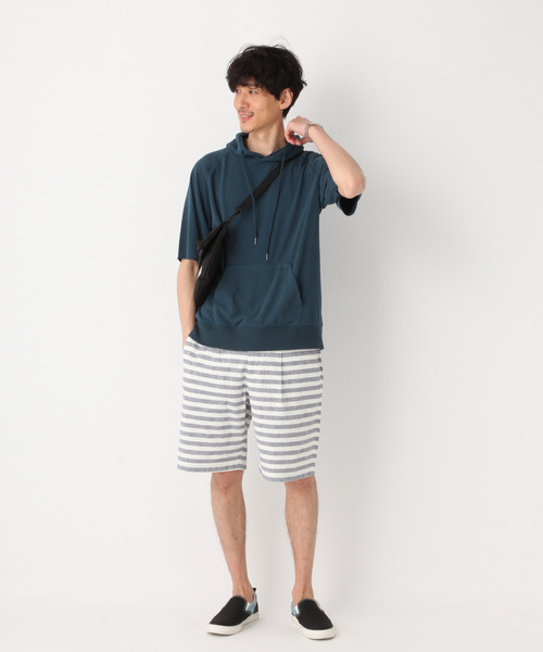 GLOBAL WORK（グローバルワーク）の「DRYフレンチテリーフーディ/831059（パーカー・メンズ・ブラック/グレー/イエロー/グリーン・SMALL/MEDIUM/LARGE/X-LARGE）」の8枚目の写真