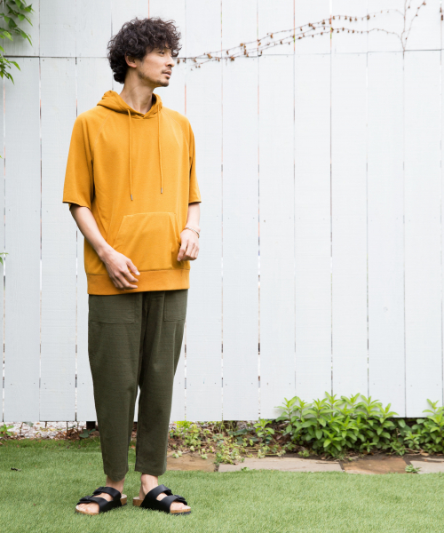 GLOBAL WORK（グローバルワーク）の「DRYフレンチテリーフーディ/831059（パーカー・メンズ・ブラック/グレー/イエロー/グリーン・SMALL/MEDIUM/LARGE/X-LARGE）」の22枚目の写真