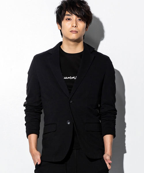 hummel(ヒュンメル)の「hummel(ヒュンメル)ラインジャケット(テーラードジャケット・メンズ・ブラック/グレー・SMALL/MEDIUM/LARGE)」の9枚目の写真