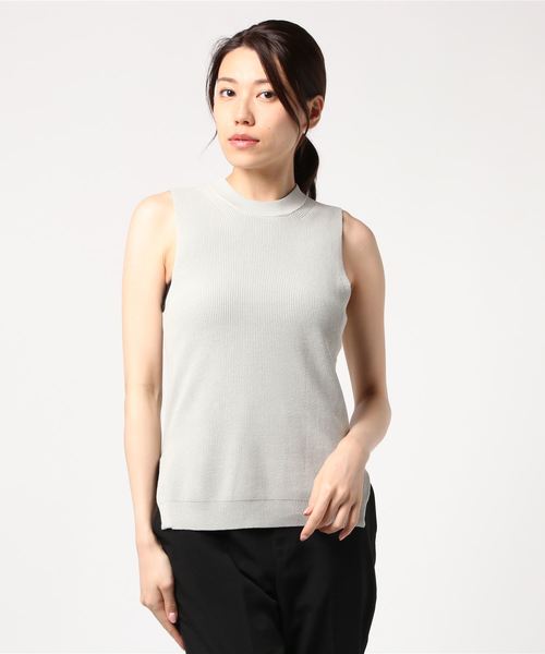 Hub&Spoke(ハブアンドスポーク)の「畔編みノースリーブプルオーバー(その他トップス・レディース・オフホワイト/グレー/ネイビー/キャメル・FREE)」の1枚目の写真