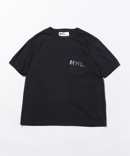 MHL.(エムエイチエル)の「<MHL.> 1POC LOGO TEE/Tシャツ(Tシャツ/カットソー・メンズ・ブラウン/ネイビー/オフホワイト・LARGE/MEDIUM/SMALL/X-LARGE)」の3枚目の写真