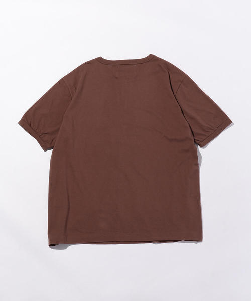 MHL.(エムエイチエル)の「<MHL.> 1POC LOGO TEE/Tシャツ(Tシャツ/カットソー・メンズ・ブラウン/ネイビー/オフホワイト・LARGE/MEDIUM/SMALL/X-LARGE)」の5枚目の写真