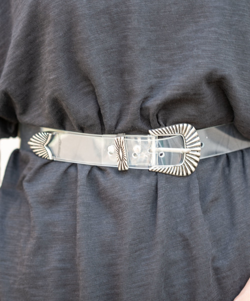 Aunt Marie's(アントマリーズ)の「AUNT MARIE'S クリアバックルベルト(ベルト・レディース・クリア・FREE)」の7枚目の写真