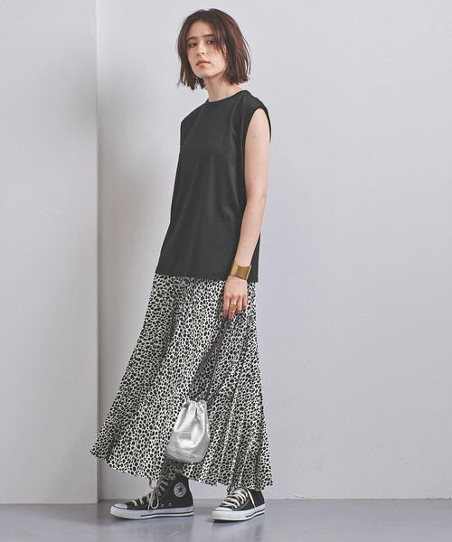 UNITED ARROWS(ユナイテッドアローズ)の「UWSC LY/C ノースリーブ カットソー◆(Tシャツ/カットソー・レディース・ホワイト/ブラック・FREE)」の6枚目の写真