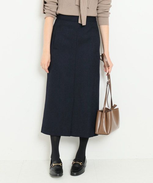 SLOBE IENA（スローブイエナ）の「サイドポケットスカート（スカート・レディース・イエロー/グリーン/ネイビー・マルチサイズ）」の3枚目の写真