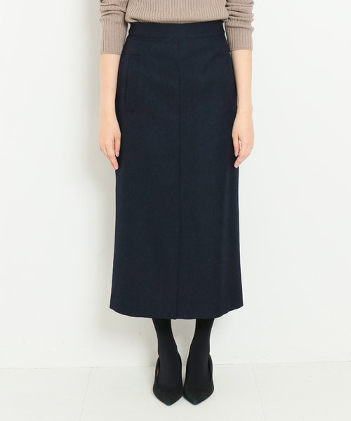 SLOBE IENA（スローブイエナ）の「サイドポケットスカート（スカート・レディース・イエロー/グリーン/ネイビー・マルチサイズ）」の7枚目の写真