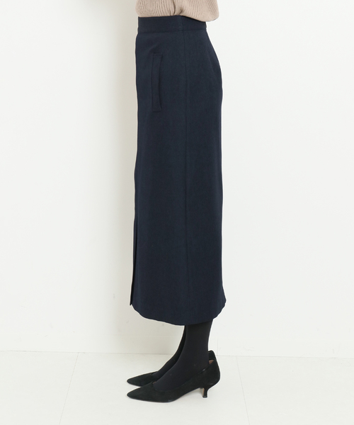 SLOBE IENA（スローブイエナ）の「サイドポケットスカート（スカート・レディース・イエロー/グリーン/ネイビー・マルチサイズ）」の8枚目の写真