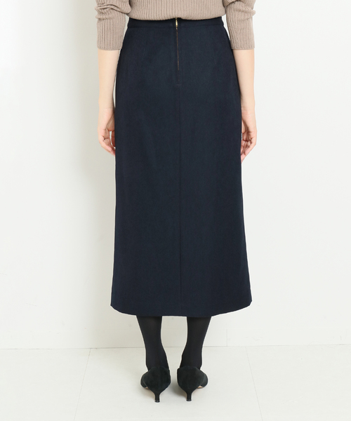 SLOBE IENA（スローブイエナ）の「サイドポケットスカート（スカート・レディース・イエロー/グリーン/ネイビー・マルチサイズ）」の9枚目の写真