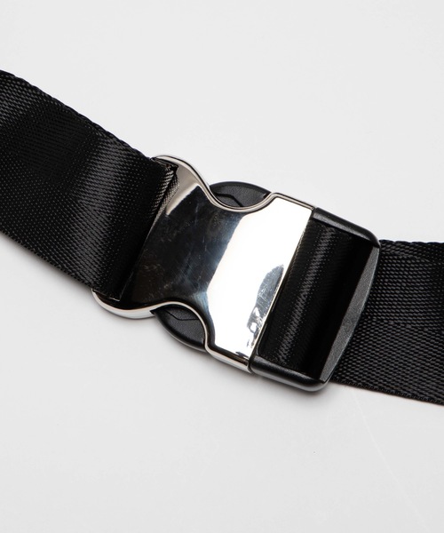 WEGO（ウィゴー）の「WEGO/リングジップフェイクレザーウエストバッグ（ボディバッグ/ウエストポーチ・レディース・ブラック/パープル/シルバー・FREE）」の21枚目の写真