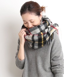 SLOBE IENA(�X���[�u�C�G�i)��TWEEDMILL TARTAN �`�F�b�N�X�g�[����(�X�g�[��/�V���[��)