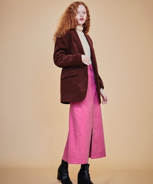 MAISON SPECIAL パープル コーデュロイ テーラードジャケット　01 セール】コーデュロイジャケット【MAISON SPECIAL/メゾンスペシャル