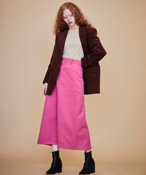 MAISON SPECIAL（メゾンスペシャル）の「コーデュロイジャケット【MAISON SPECIAL/メゾンスペシャル】■セットアップ対応■（テーラードジャケット・レディース・ベージュ/ブラウン/サックスブルー・FREE）」の8枚目の写真