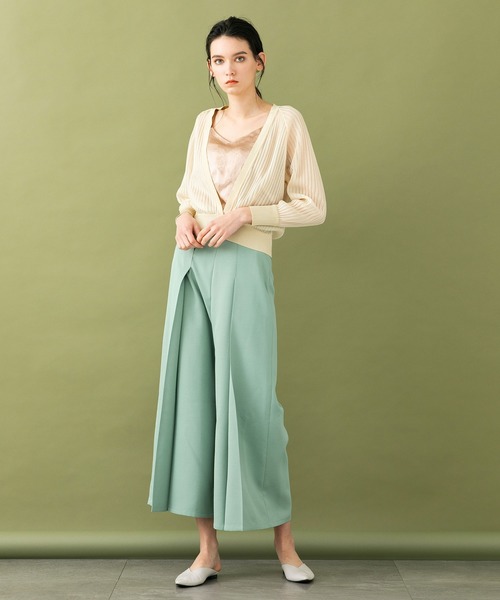 UNITED TOKYO（ユナイテッドトウキョウ）の「シアーニットカーディガン（カーディガン/ボレロ・レディース・アイボリー/オレンジ/ブラック・0）」の8枚目の写真