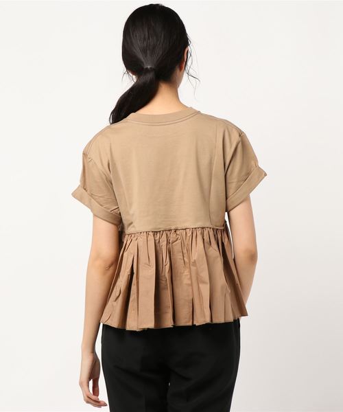 STUDIOUS - CLANE クラネ BACK FRILL TEE 2 CLANE - バックフリルTシャツ - BACK FRILL T/S BLACK | ADDICT