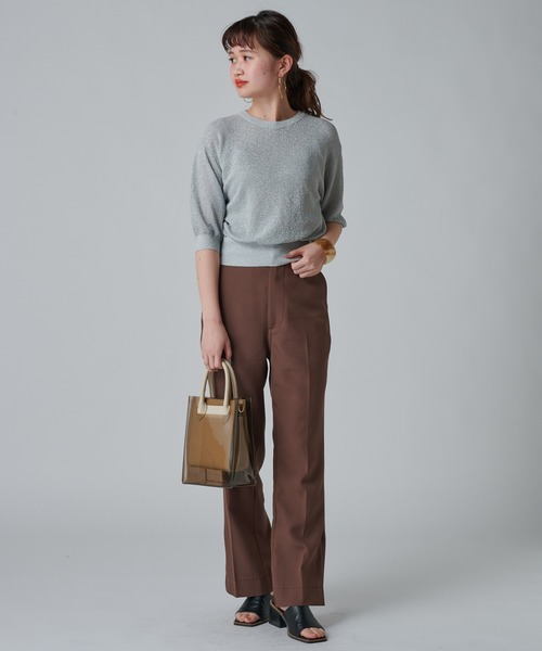 mystic（ミスティック）の「シアーラメニット（Tシャツ/カットソー・レディース・ブラック/ブルー/オレンジ/シルバー・FREE）」の12枚目の写真