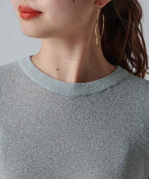 mystic（ミスティック）の「シアーラメニット（Tシャツ/カットソー・レディース・ブラック/ブルー/オレンジ/シルバー・FREE）」の11枚目の写真